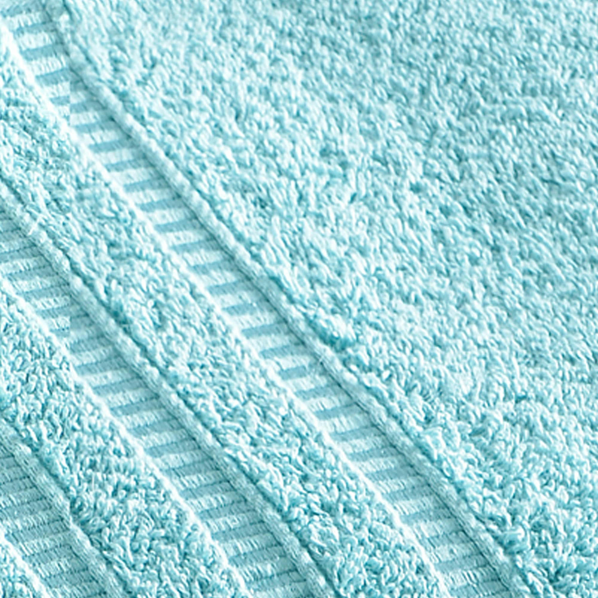 BANDESECHELLE - Drap de bain 70x130 bleu aqua en coton 470 g/m²