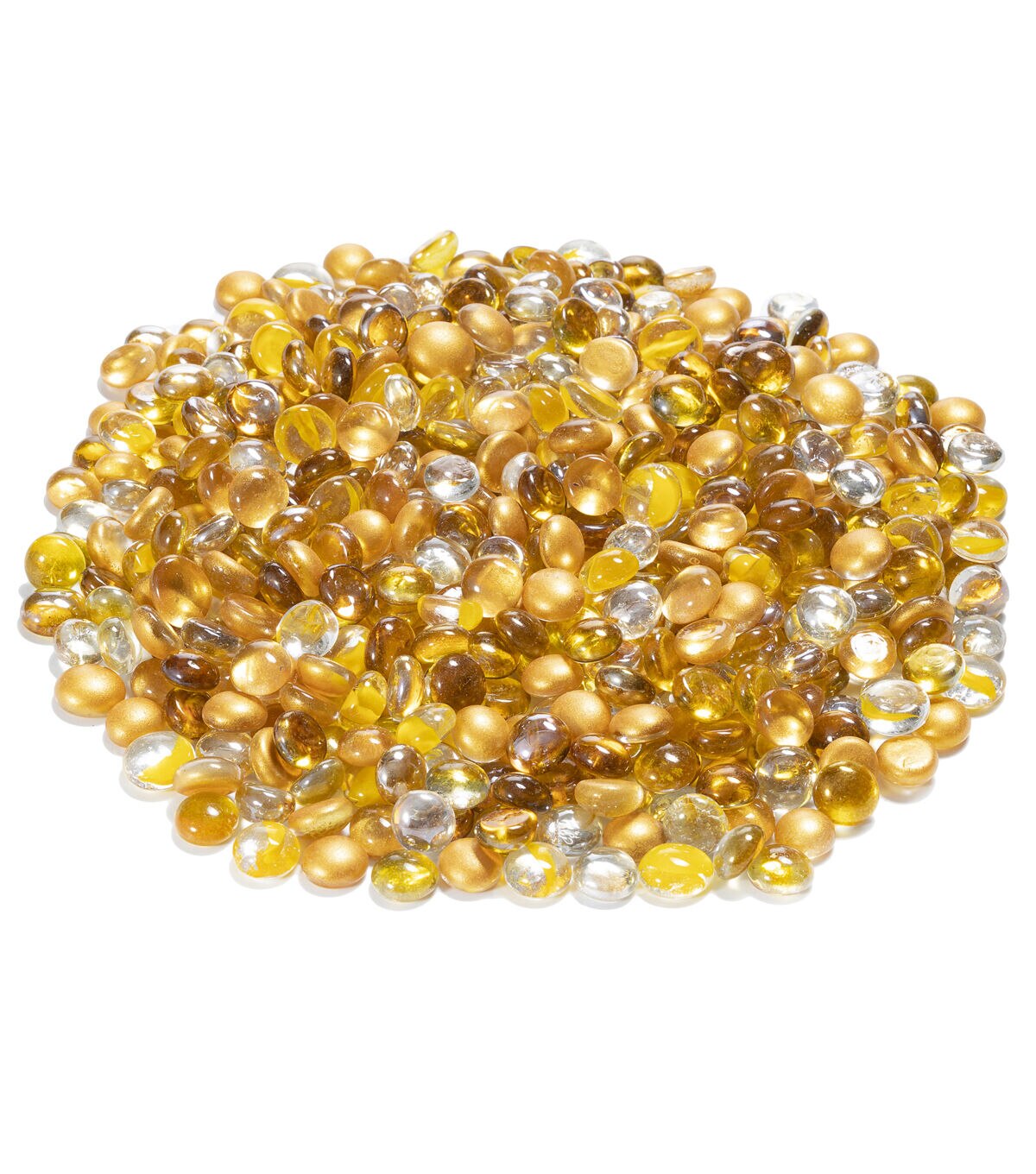 42oz Golden Glaze Glass Gem Bowl Fillers by Bloom Room