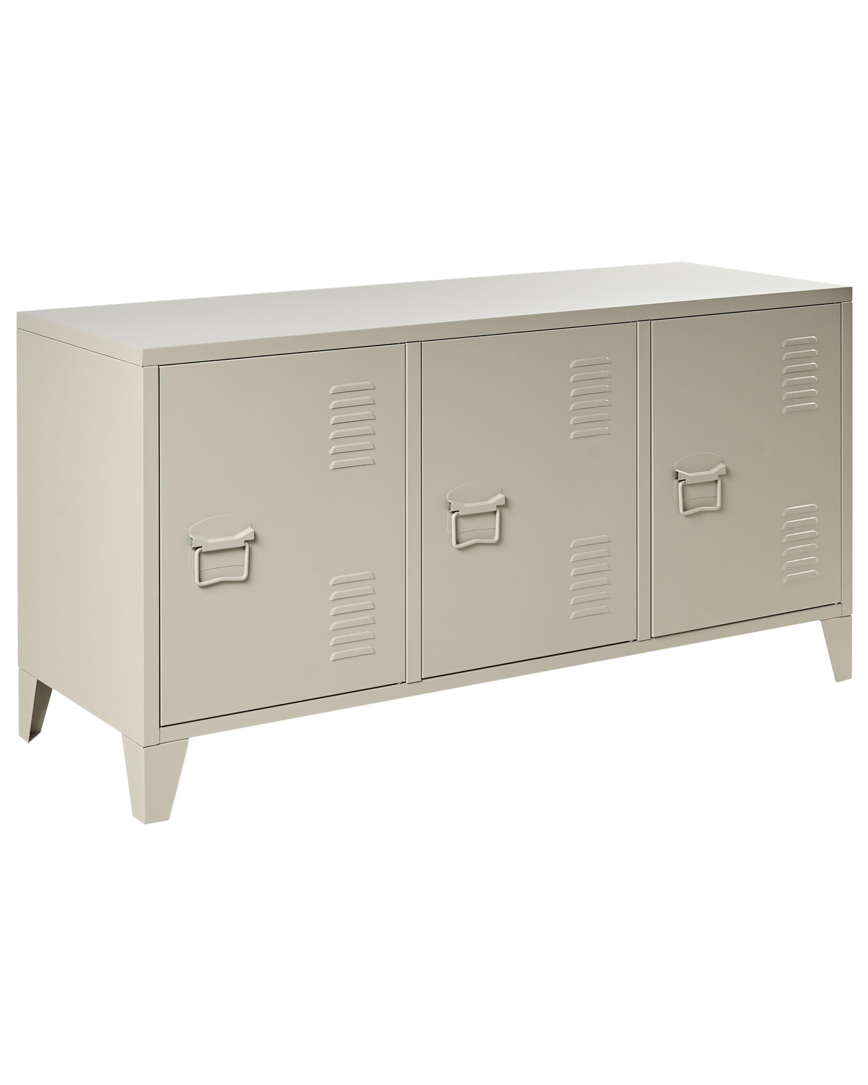Storage Unit CARDIFF Metal Light Beige