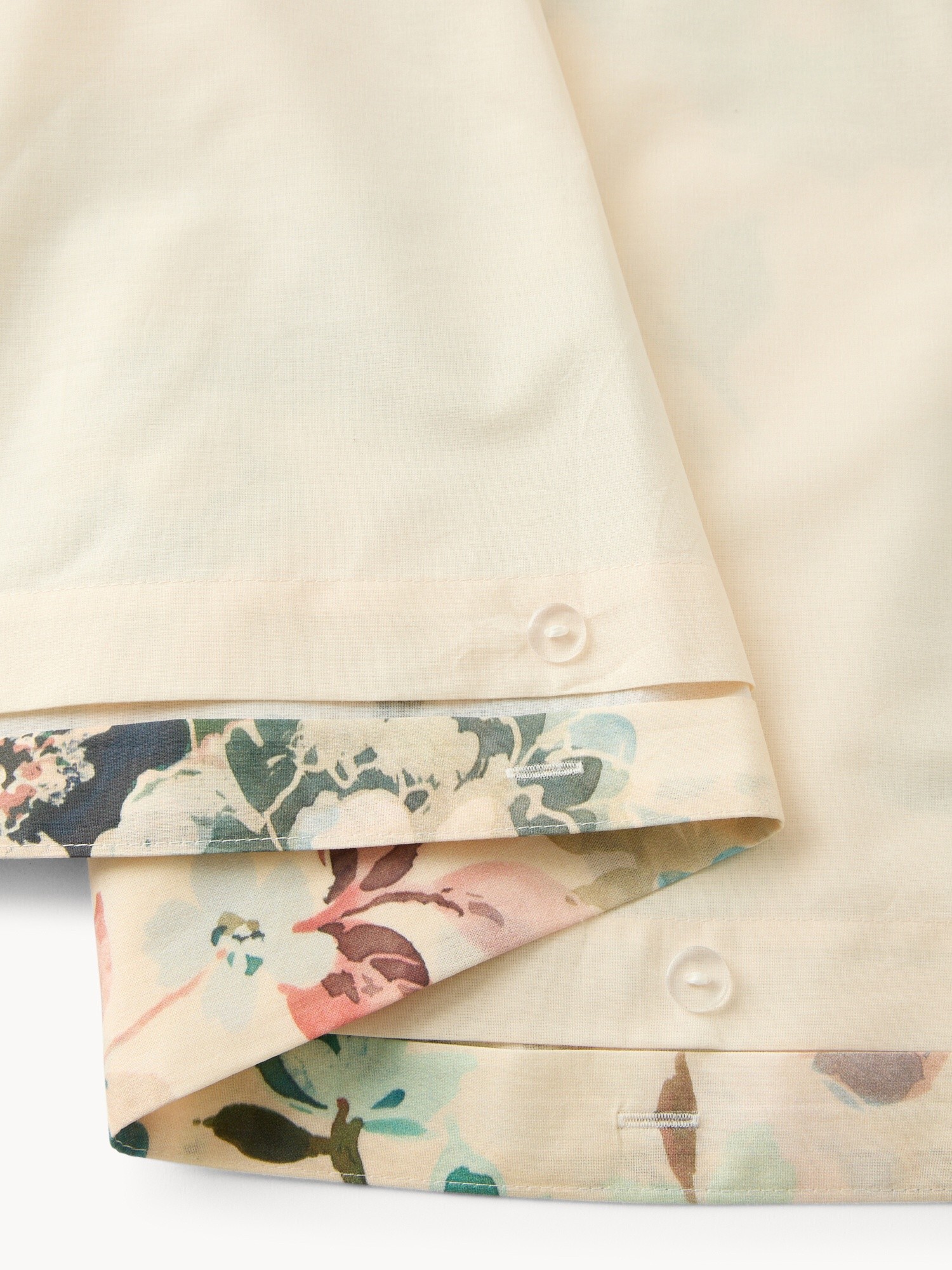 Parure copripiumino in puro cotone fantasia floreale - Prezzo di lancio