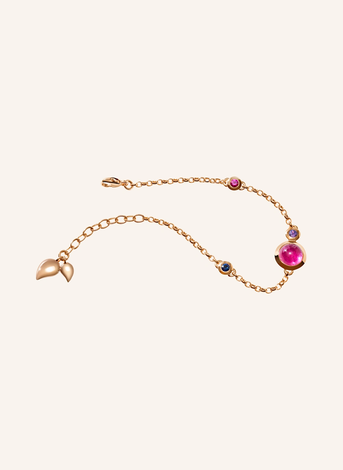 TAMARA COMOLLI Armband BRACELET BOUTON MINI CHAIN 'WILDBERRY' - SMALL/MEDIUM 18K Roségold