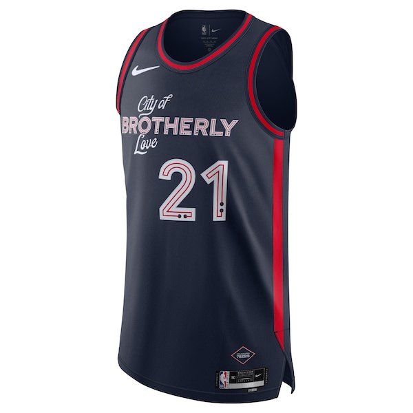 Nike Joel Embiid Philadelphia 76ers  Authentic Jersey - City Edition - Navy