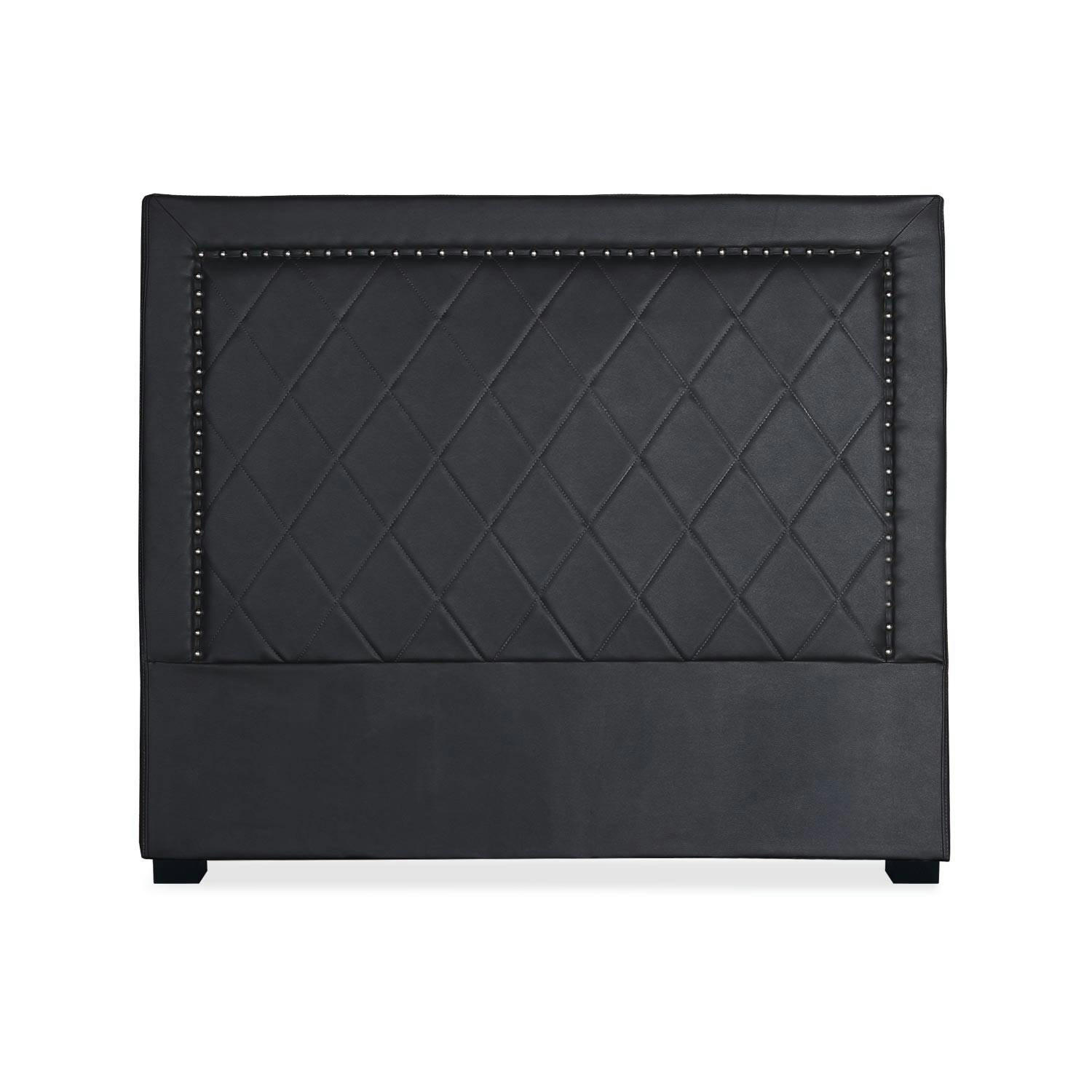 MEGHAN - Tête de lit 140cm simili p.u. Noir