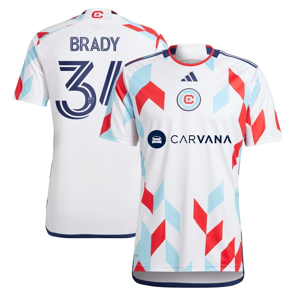 Chris Brady Chicago Fire adidas 2024 A Kit For All Replica Player Jersey – White