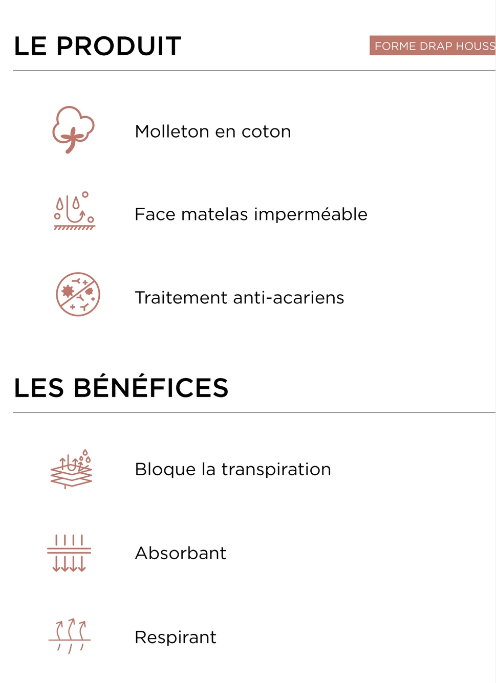 PROTÈGE-MATELAS FLANELLE DE COTON IMPERMÉABLE 130G BLANC