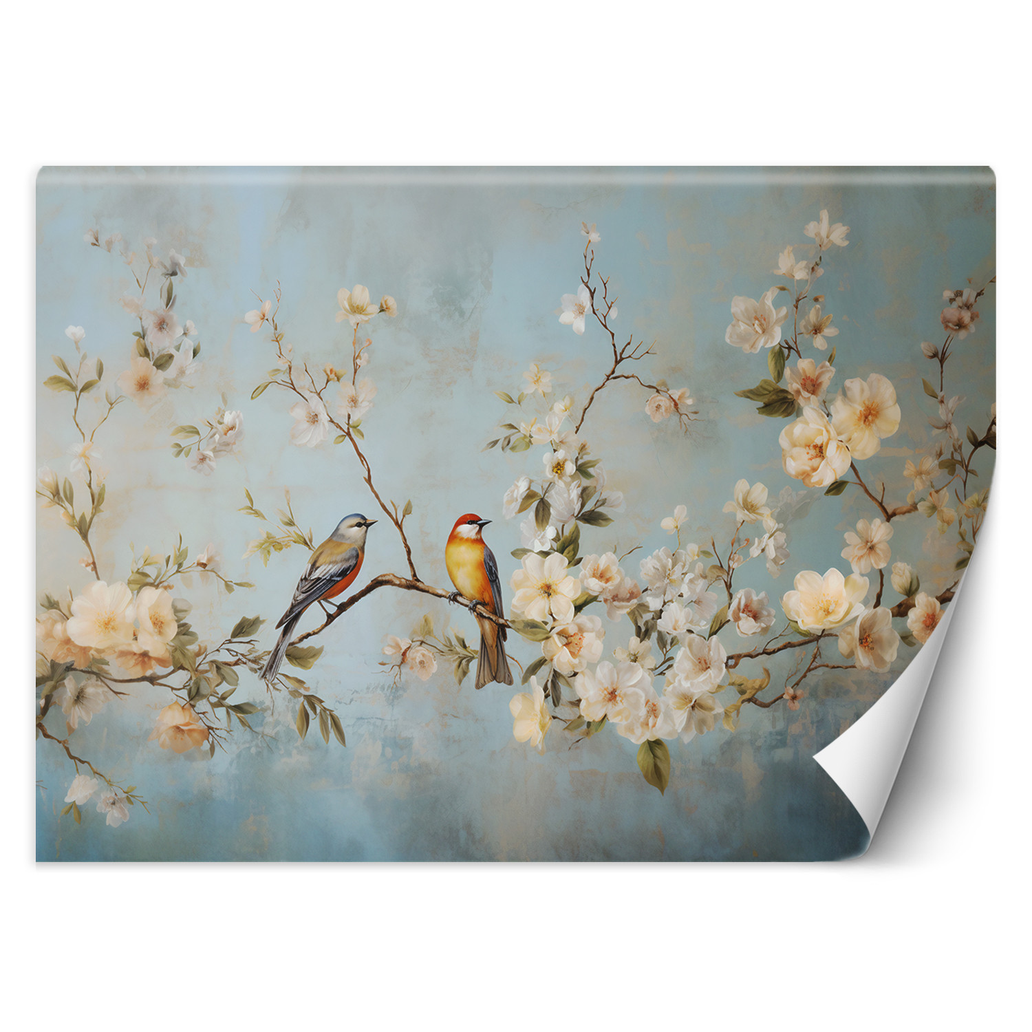 Feeby Fototapeta, Ptaki na gałęzi Chinoiserie 150x105