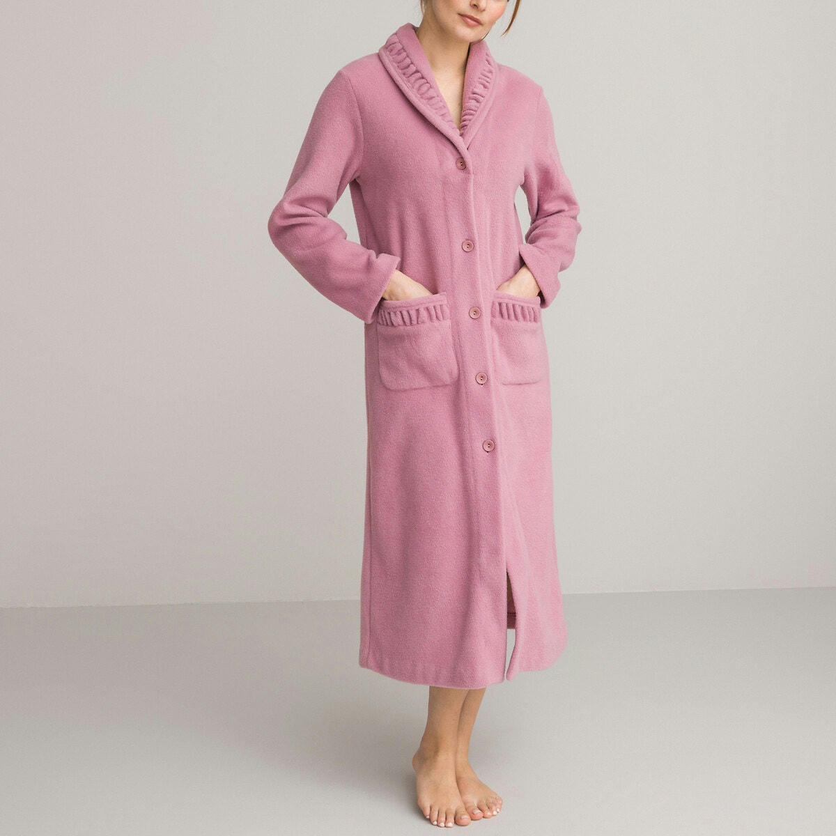 Robe de chambre en maille polaire