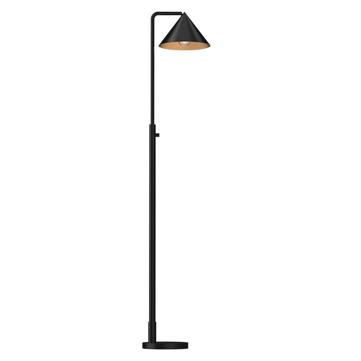 Lampa podłogowa czarna-matowa REMYCK 1xE27x60W Alora Mood