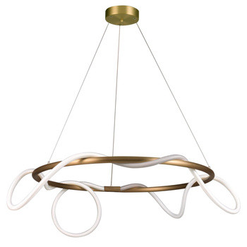 Lampa wisząca FANTASIA ROUND LED złota