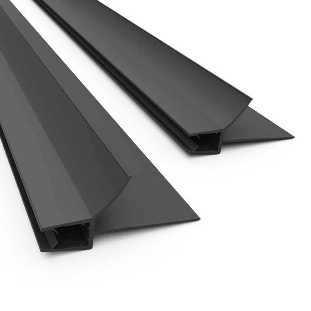 DUSJLIST CAMARGUE TIL DUSJDØR SVART 2STK 850X28MM