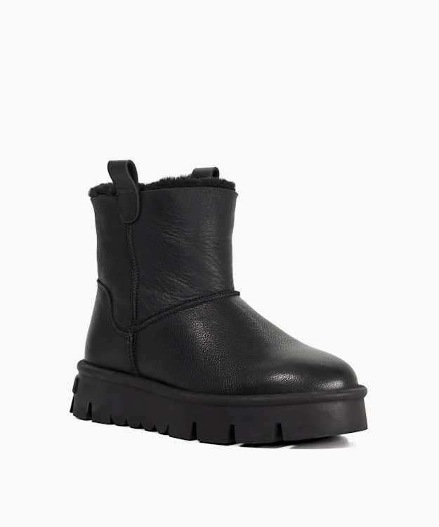 Parissa Black - Low Leather Boots