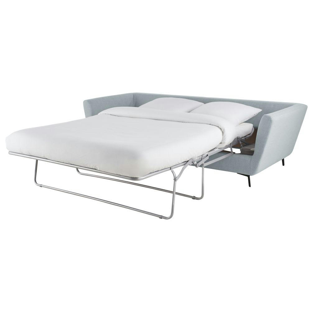 Prague - Canapé convertible 2/3 places bleu glacier