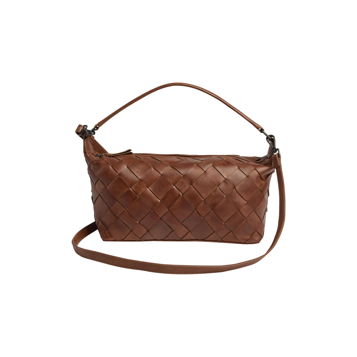 LotusMBG Bag, Woven, cognac