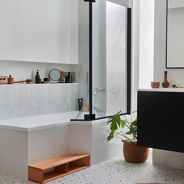 Pack baignoire bain douche antidérapante 160 x 90JACOB DELAFON Neo version droite   tablier en angle