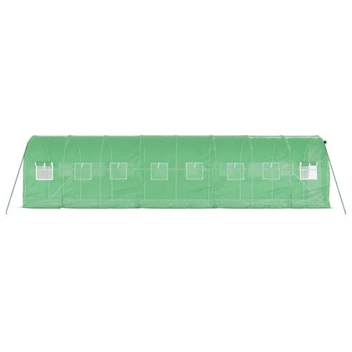 NNEVL Greenhouse with Steel Frame Green 16 m&sup2; 8x2x2 m