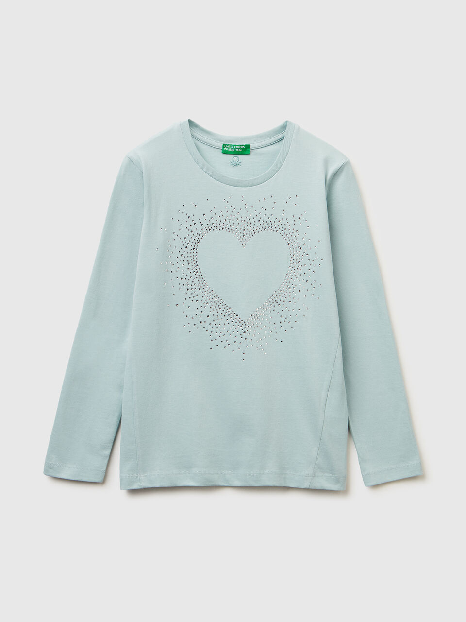 T-shirt with rhinestone applique