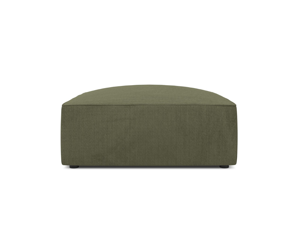 Micadoni Poef Ruby ribfluwelen, groente - 93x93x40cm