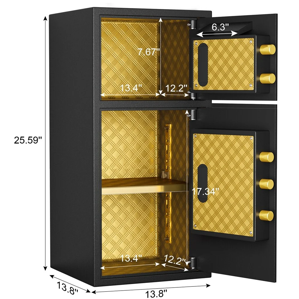 Large Double-door Coin-operated Safe,Digital Security Safe w/Fireproof