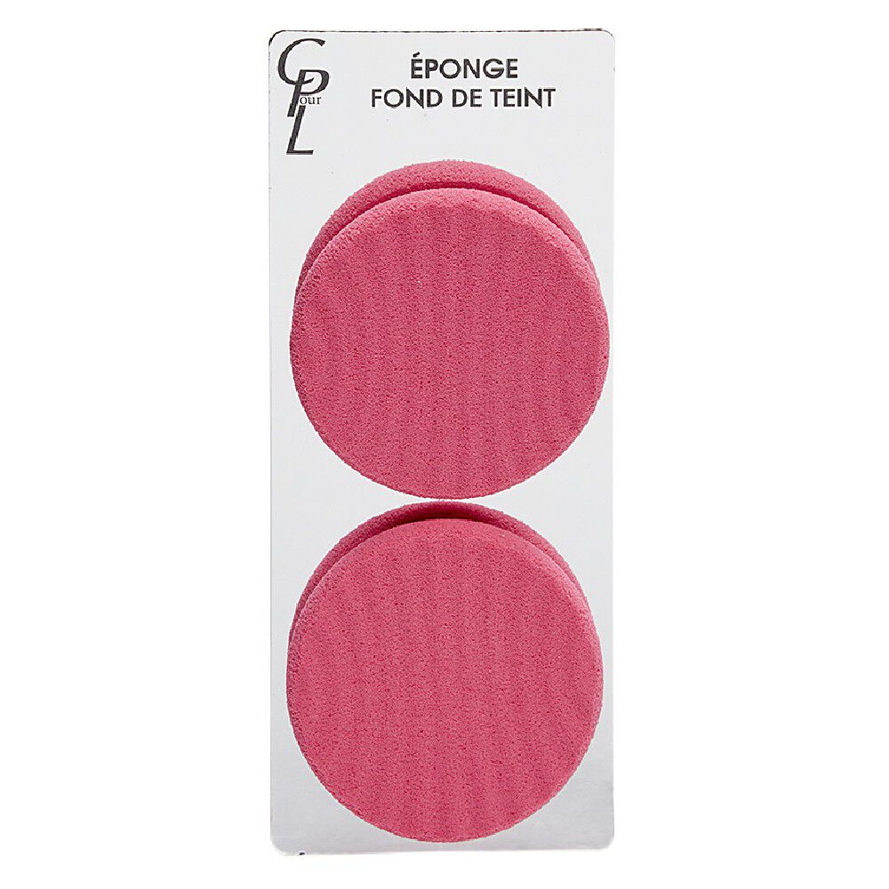 Lot de 2 éponges à fond de teint en acrylique