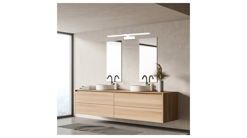 Kinkiet łazienkowy Splash LED metalowy biały