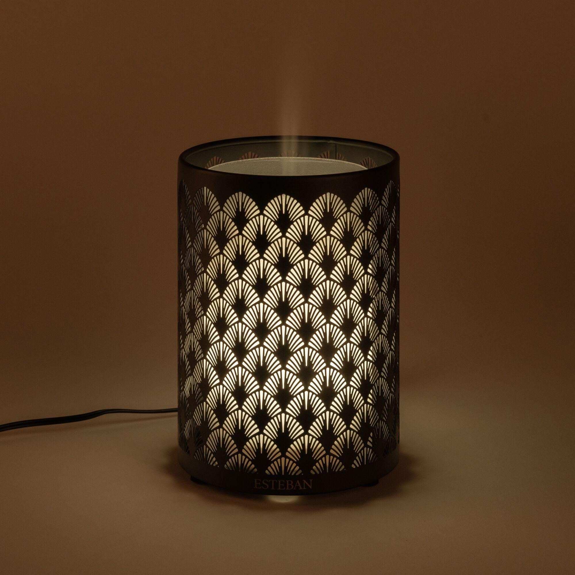BRUME - Diffuseur de parfum électrique en métal noir lumière - 100ml