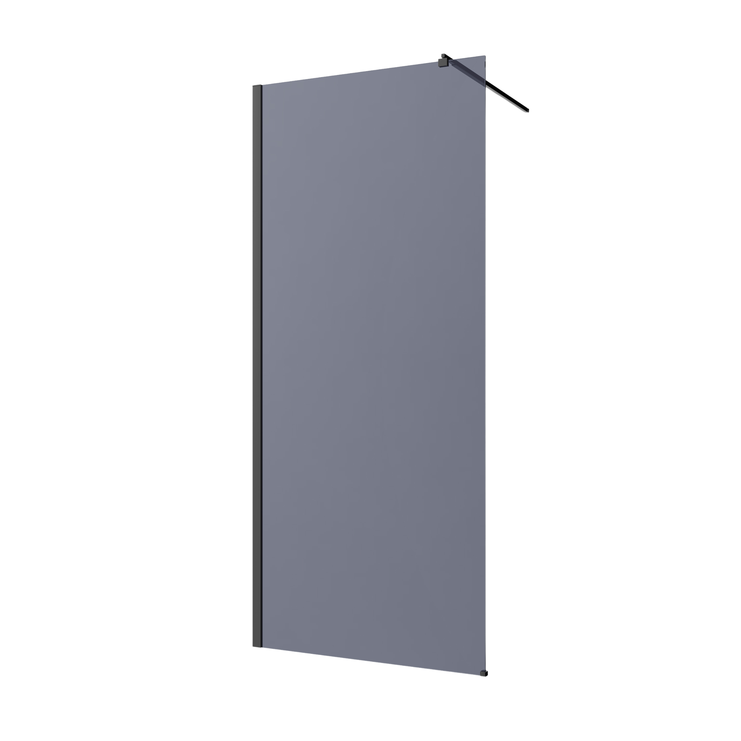 Kabina prysznicowa Walk-In II szkło grafitowe 200 x 80 cm