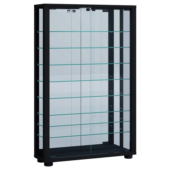 Vitrine »Vitrosa«, mit LED-Beleuchtung, BxH: 59 x 91,3 cm, Holzwerkstoff/Glas