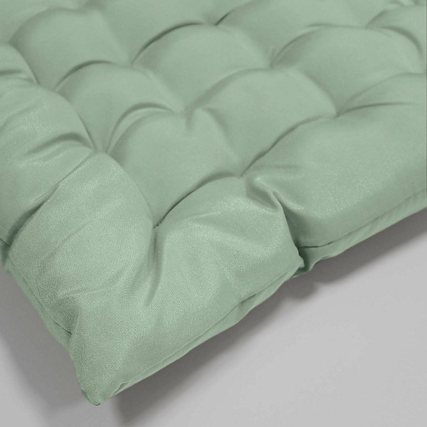 Assise matelassée 40 x 40 cm Polyester Uni Essentiel Sauge