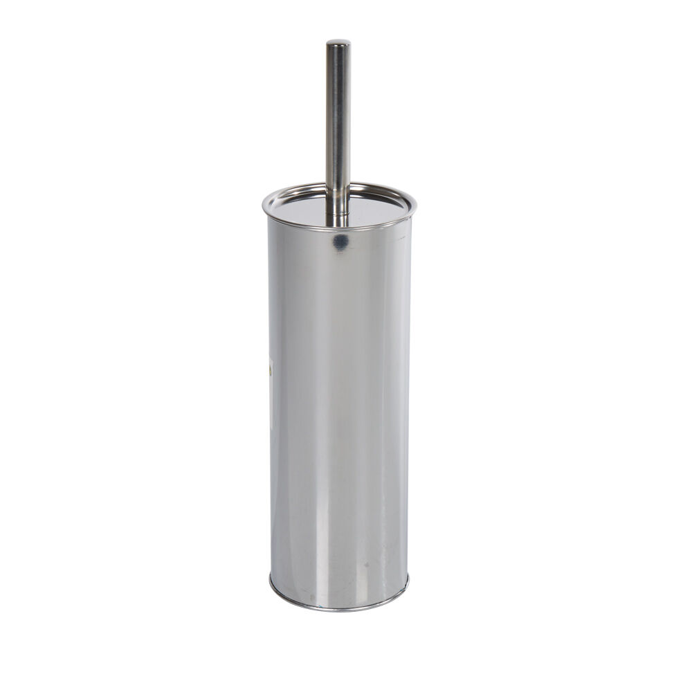 Brosse WC métal gris