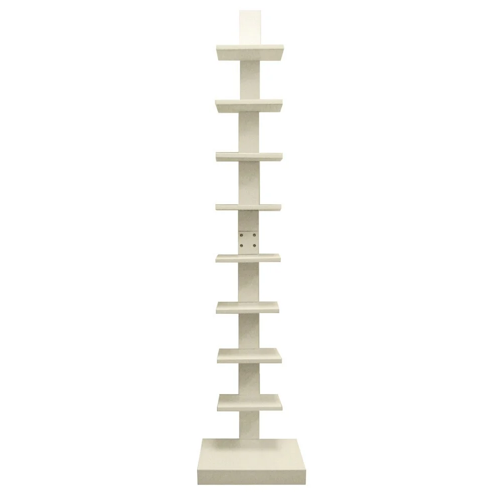 Spine Standing Book Shelves/ White
