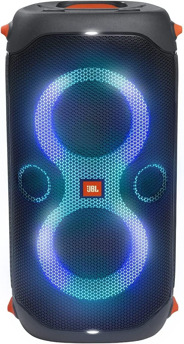JBL PartyBox 110 - Portable Party Speaker with Built-in Lights  Powerful Sound and deep bass  Black