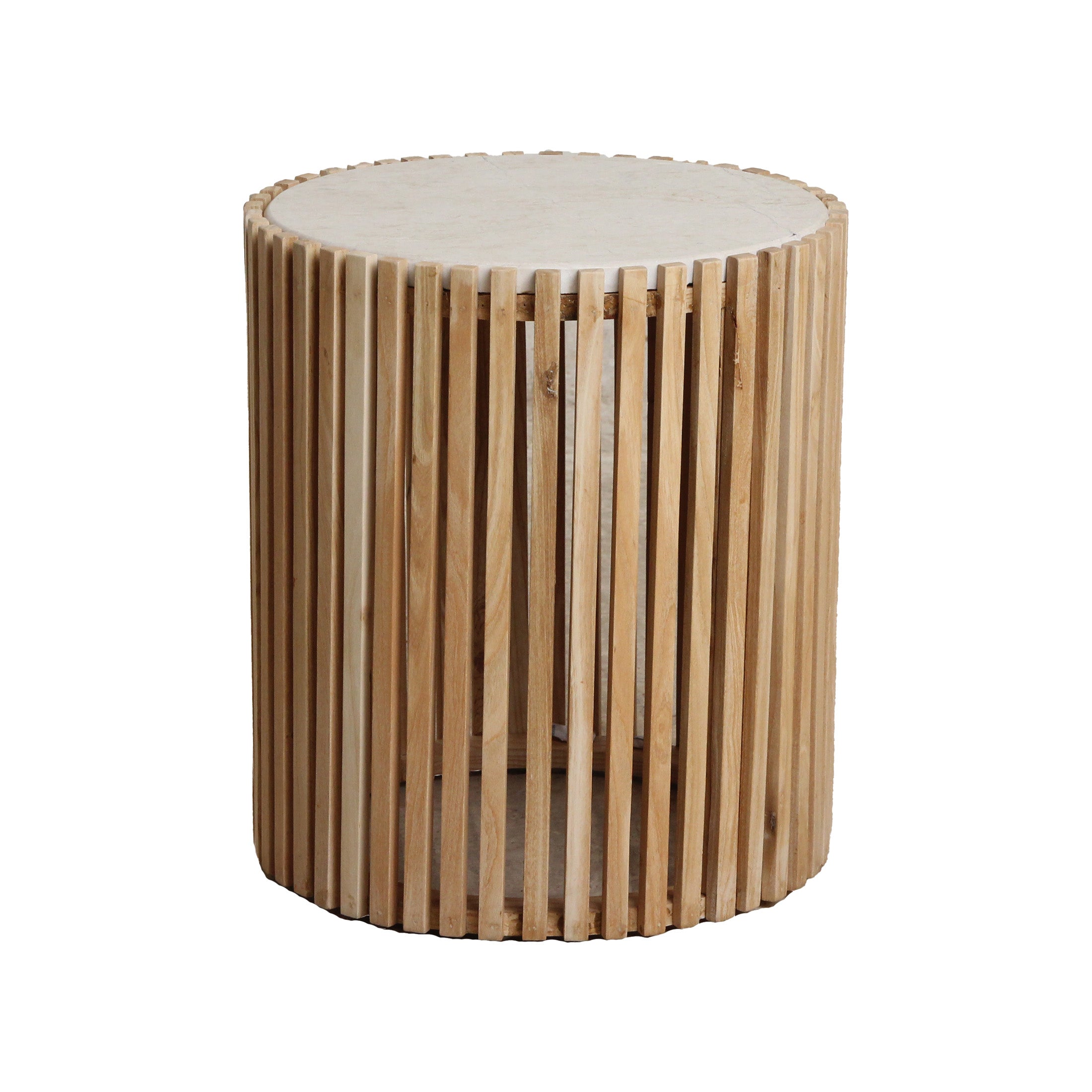 Raw materials bijzettafel Infinity rond - marmer - 40x40x45 cm