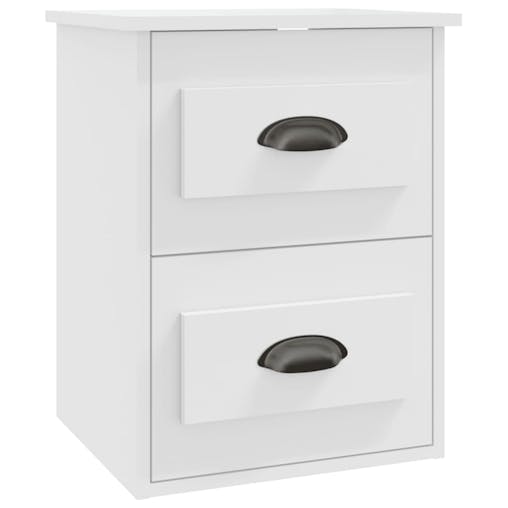 NNEVL Wall-mounted Bedside Cabinets 2 pcs White 41.5x36x53cm