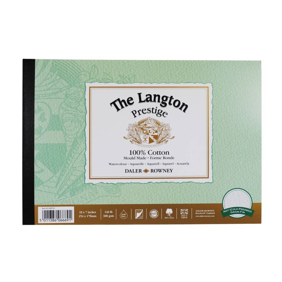 Daler-Rowney Langton Prestige Watercolour Pad 10 x 7 Inches