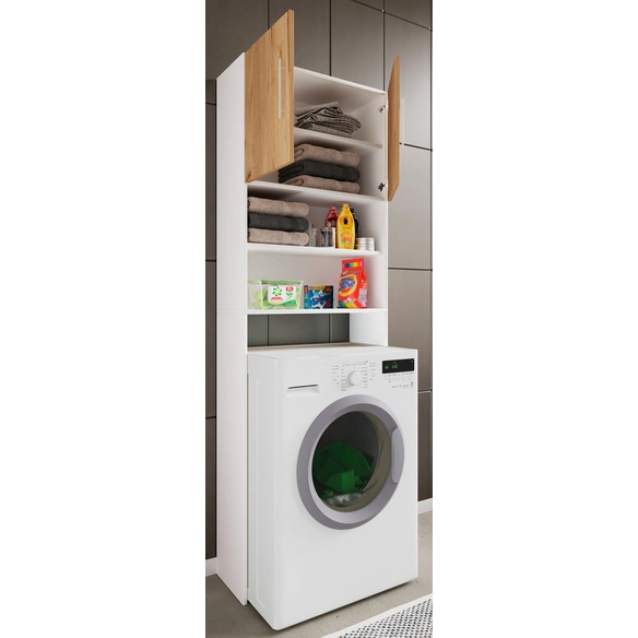 Waschmaschinenschrank »Jutas«, weiß