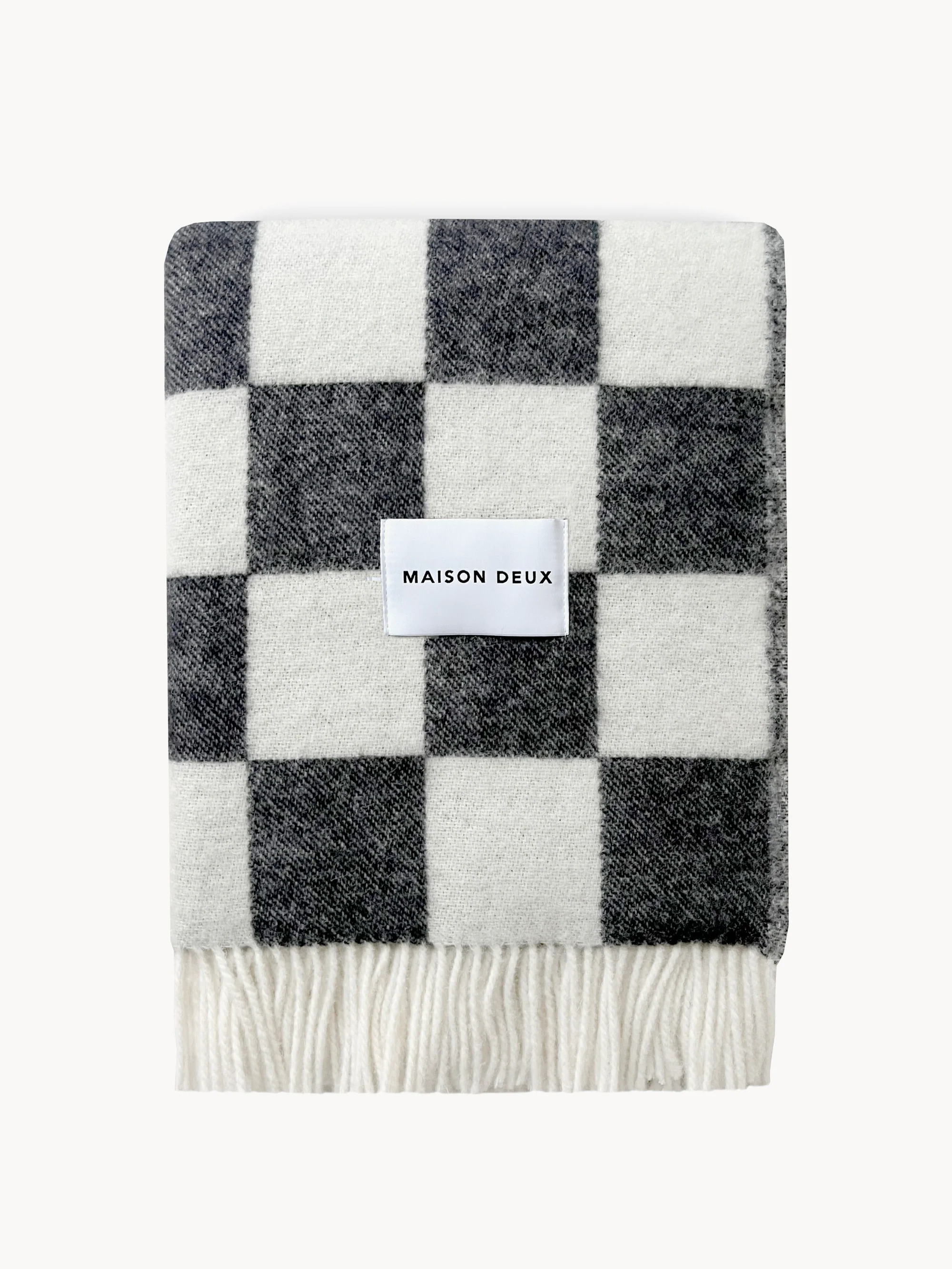 Wolldecke Checkerboard mit Karomuster