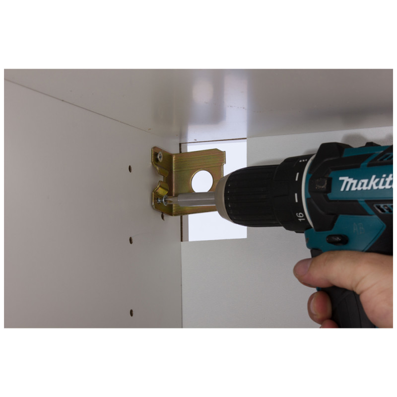 Support de montage pour armoire blanc 2 pièces TEKNIBOX
