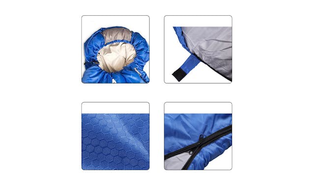NNEDPE Micro Compact Design Thermal Sleeping Bag Blue