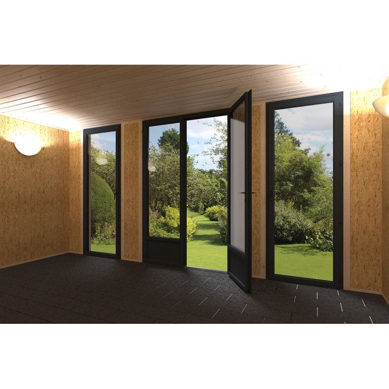 Abri de jardin en bois Décor Home 4,8 x 3,48 m DÉCOR ET JARDIN