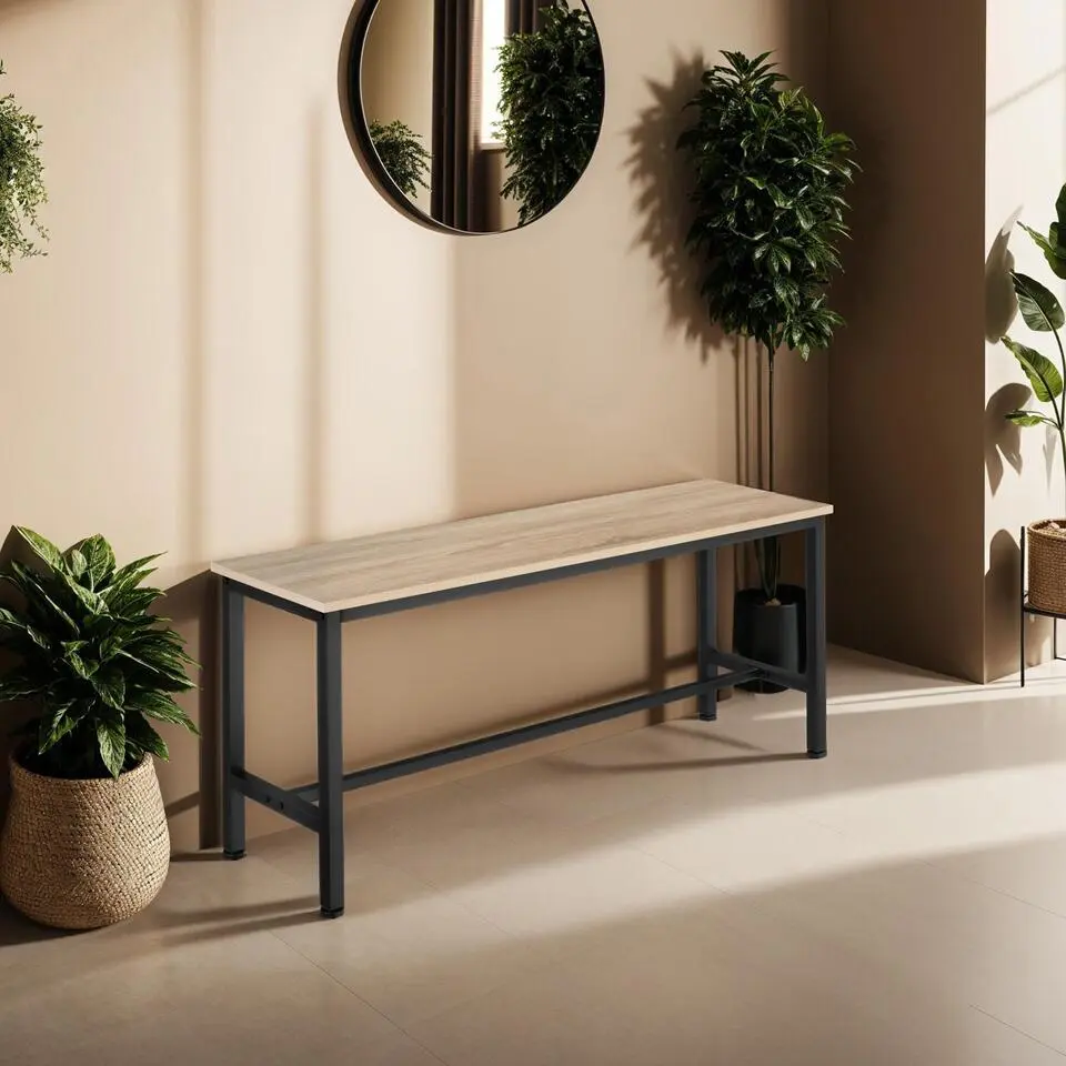 tectake 2 Zitbanken Fairfield, Industrieel Licht Hout, Eiken Sonoma