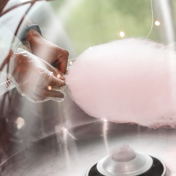 Cotton Candy Machine & Electric Candy Floss Maker w Shield ( SPIN 1400 - Pink