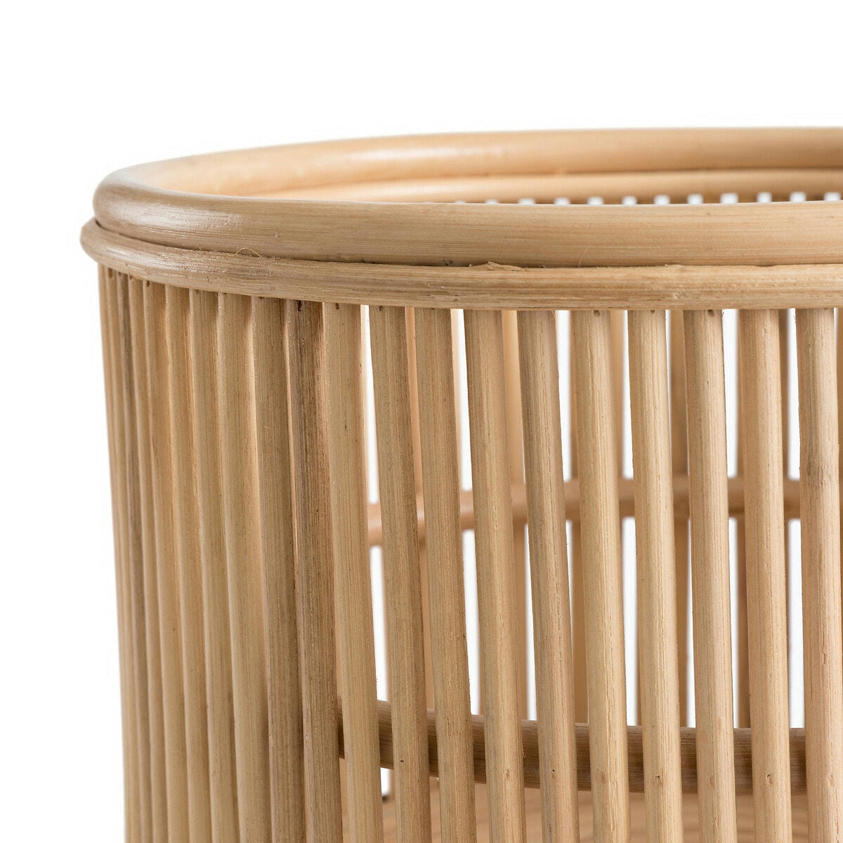 Cache-pot sur pied en rotin Ø32 cm, Malu