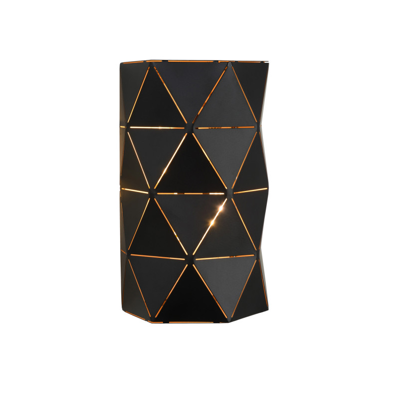 Applique murale Otona noire E14 2 x 40 W LUCIDE