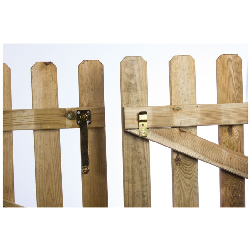 Loquet de barrière avec support en métal noir 190 x 46 mm TEKNIBOX