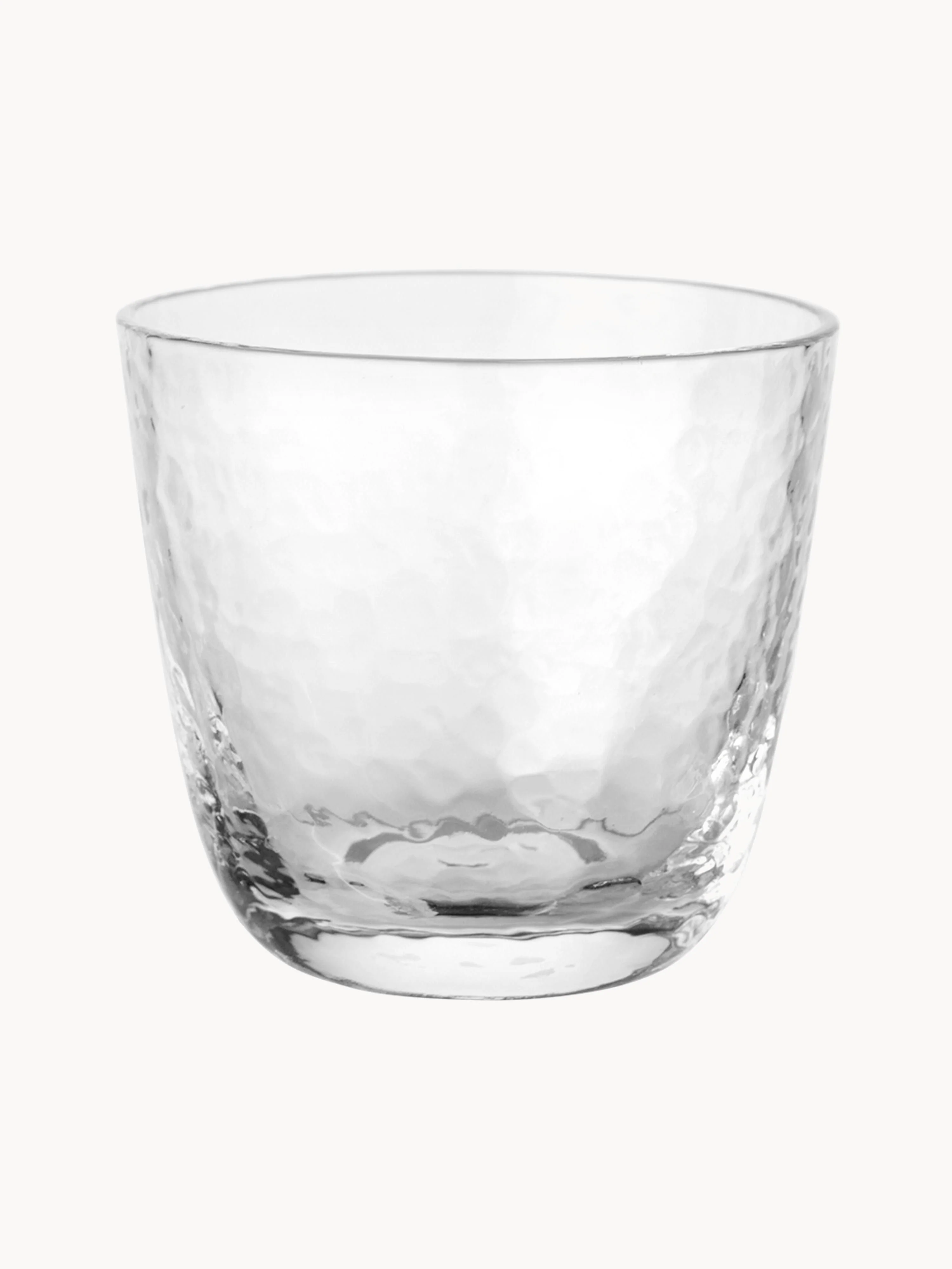 Mundgeblasene Trinkgläser Hammered, 4er-Set