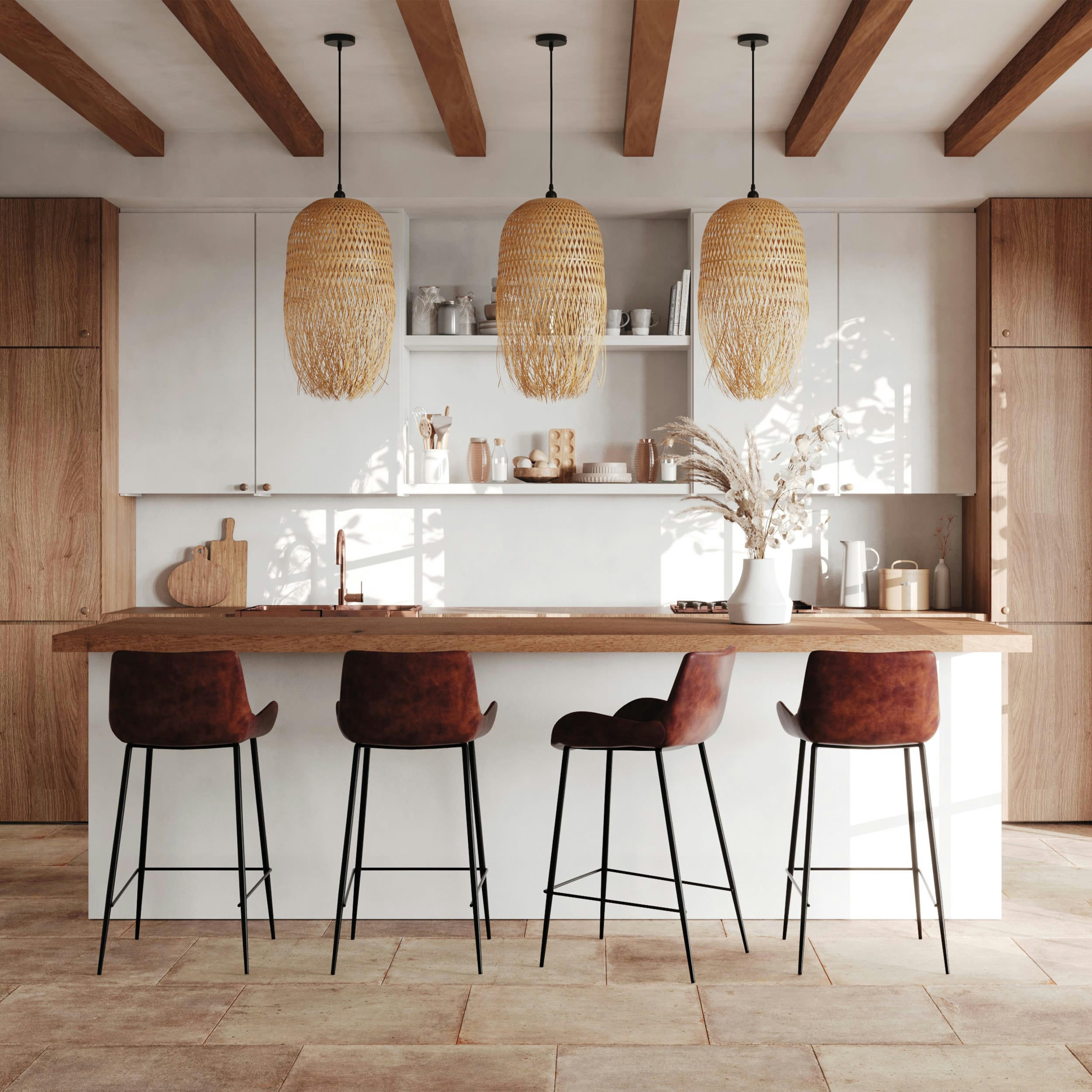 DORVA - Suspension en bambou naturel et métal