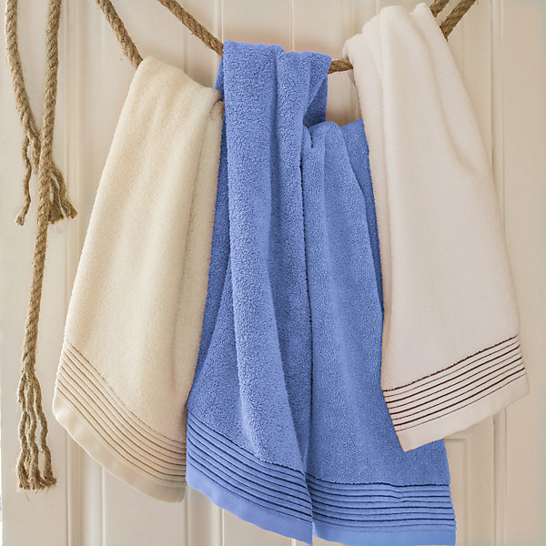 Drap de douche 70x140 cm JULIET Bleu Ciel 520g/m2