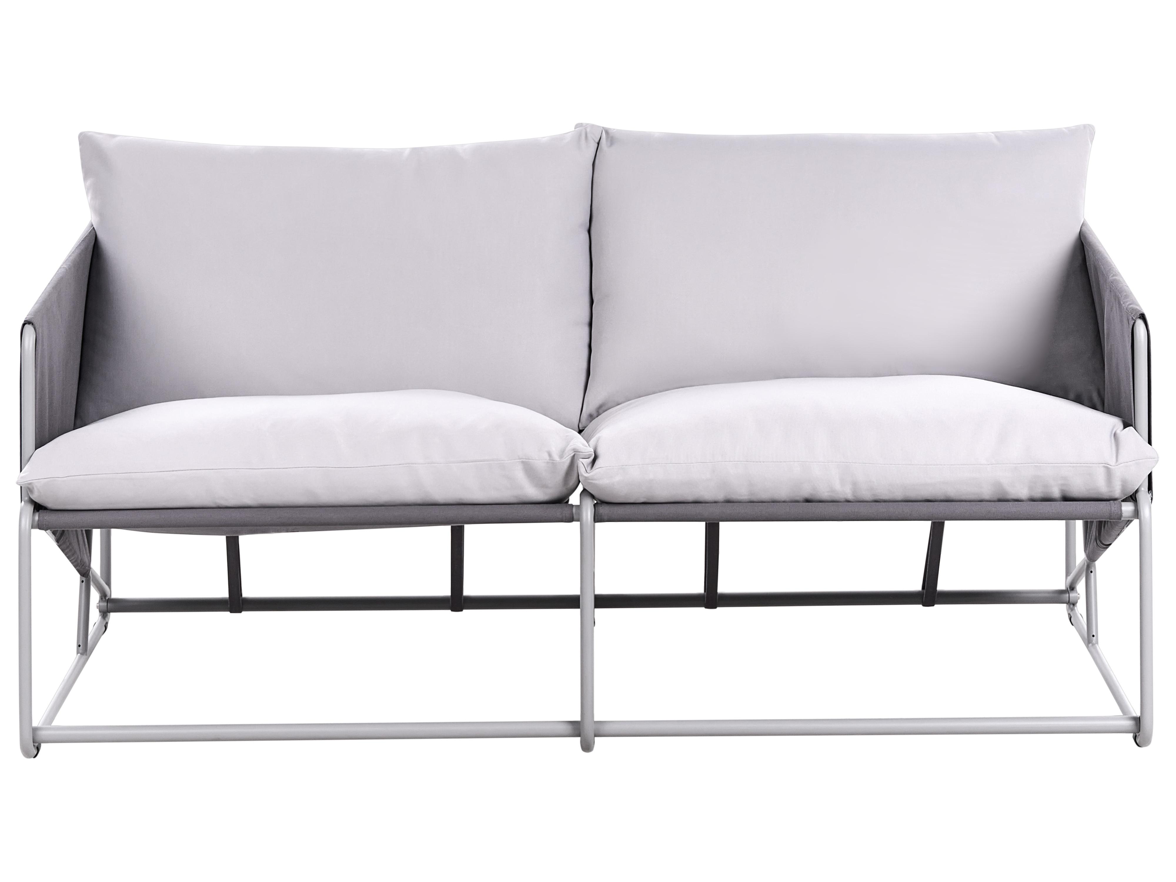 Garden Sofa 2 Seater PONTE Metal Grey