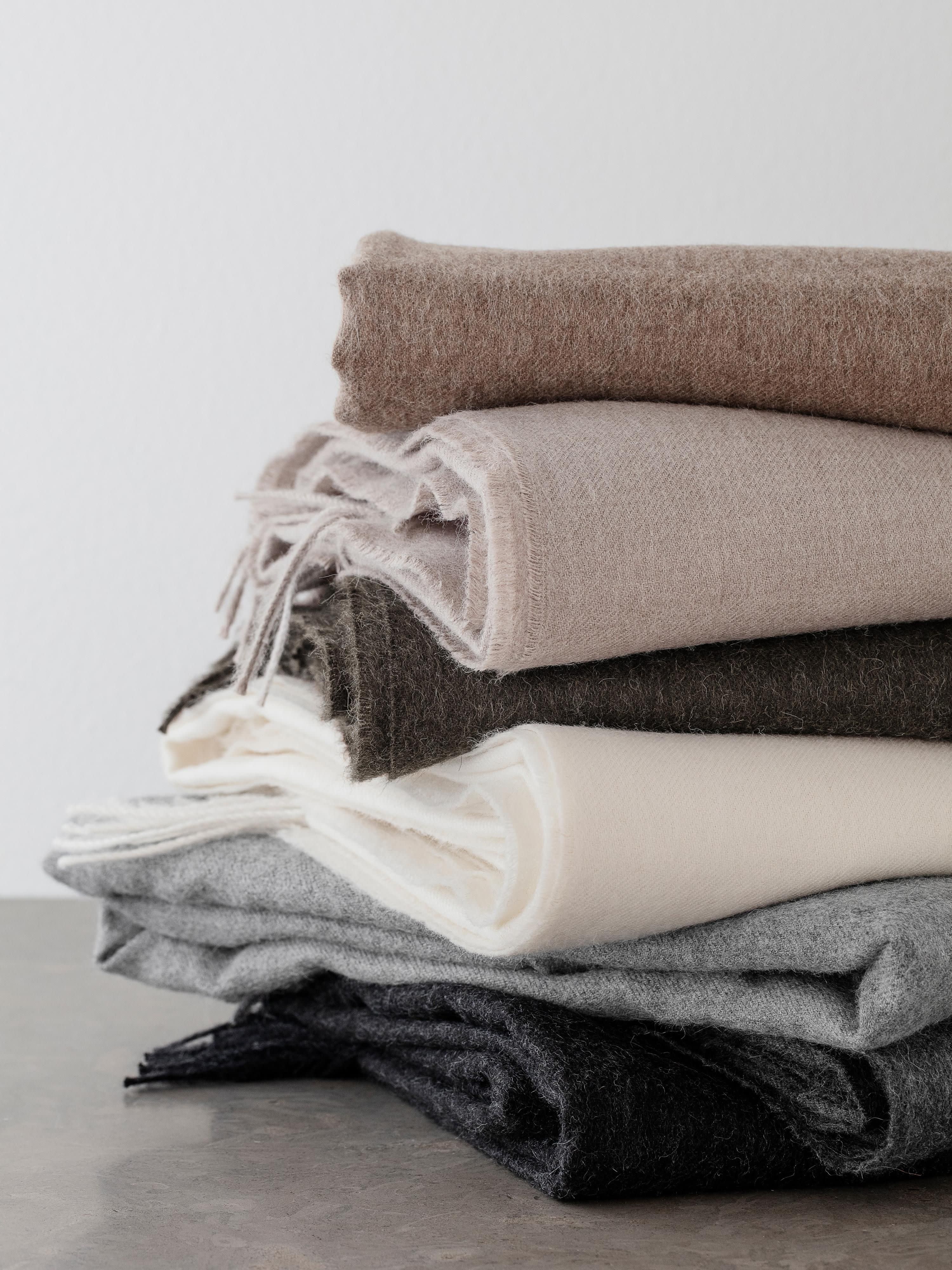 Plaid Luxury aus Babyalpaka-Wolle