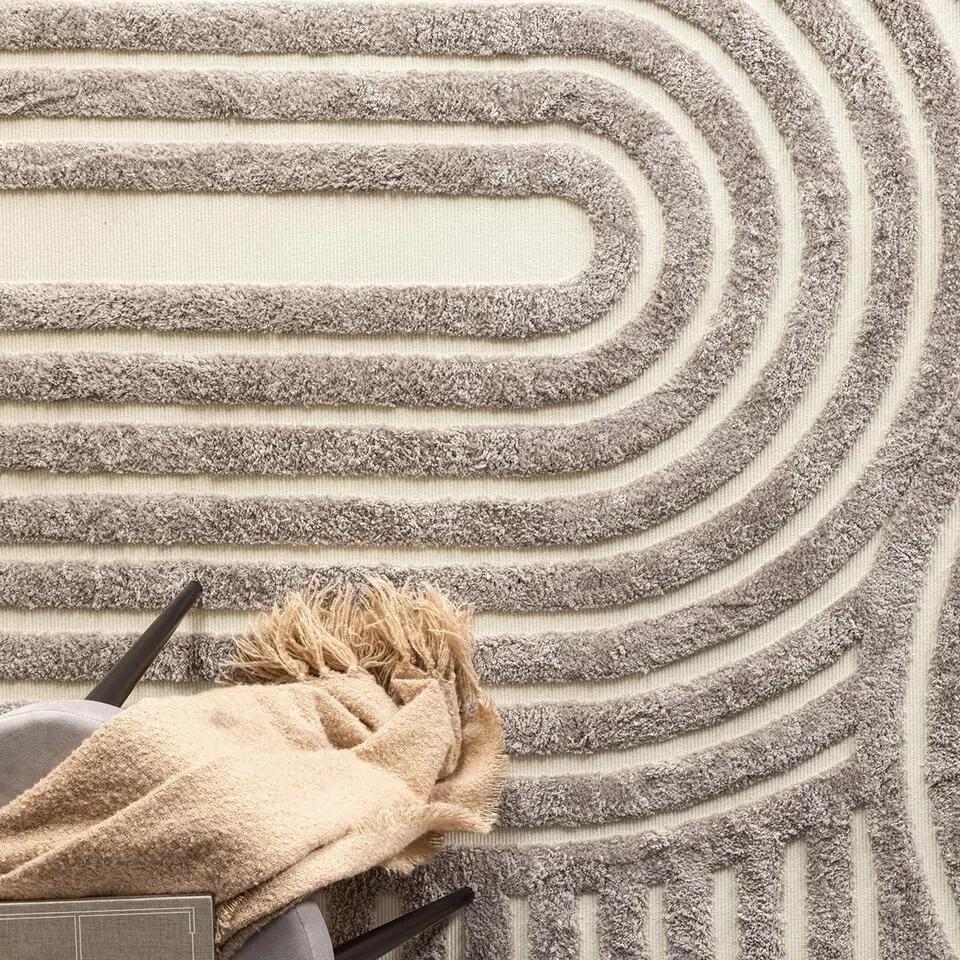 Nest living Linnea Vloerkleed 290 x 200 cm - Grijs